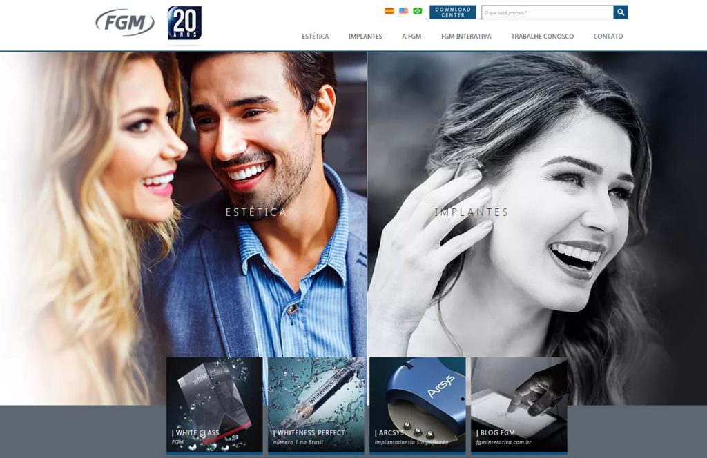 2xcpnj4357 site - Site da FGM vira referência no segmento odontológico Site da FGM vira referência no segmento odontológico