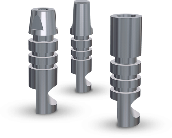 Análogo para munhão, implante, mini pilar e pilar