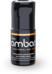 Frasco Ambar Universal APS Plus Sombra - Substituição de facetas em resina composta associada à otimização do substrato por meio de clareamento dental