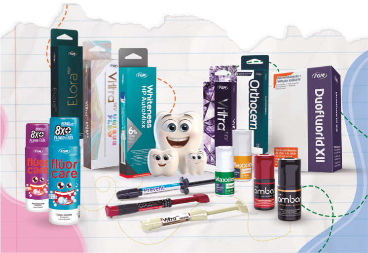 produtos odontopediatria conjunto - Linha Resinas Odontopediatria